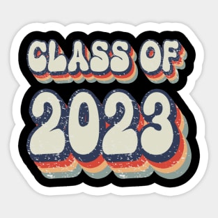 Class of 2023 Graduate Vintage Style Font Sticker